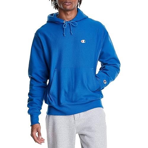 Champion Men's Reverse Weave Pullover, Left Chest C