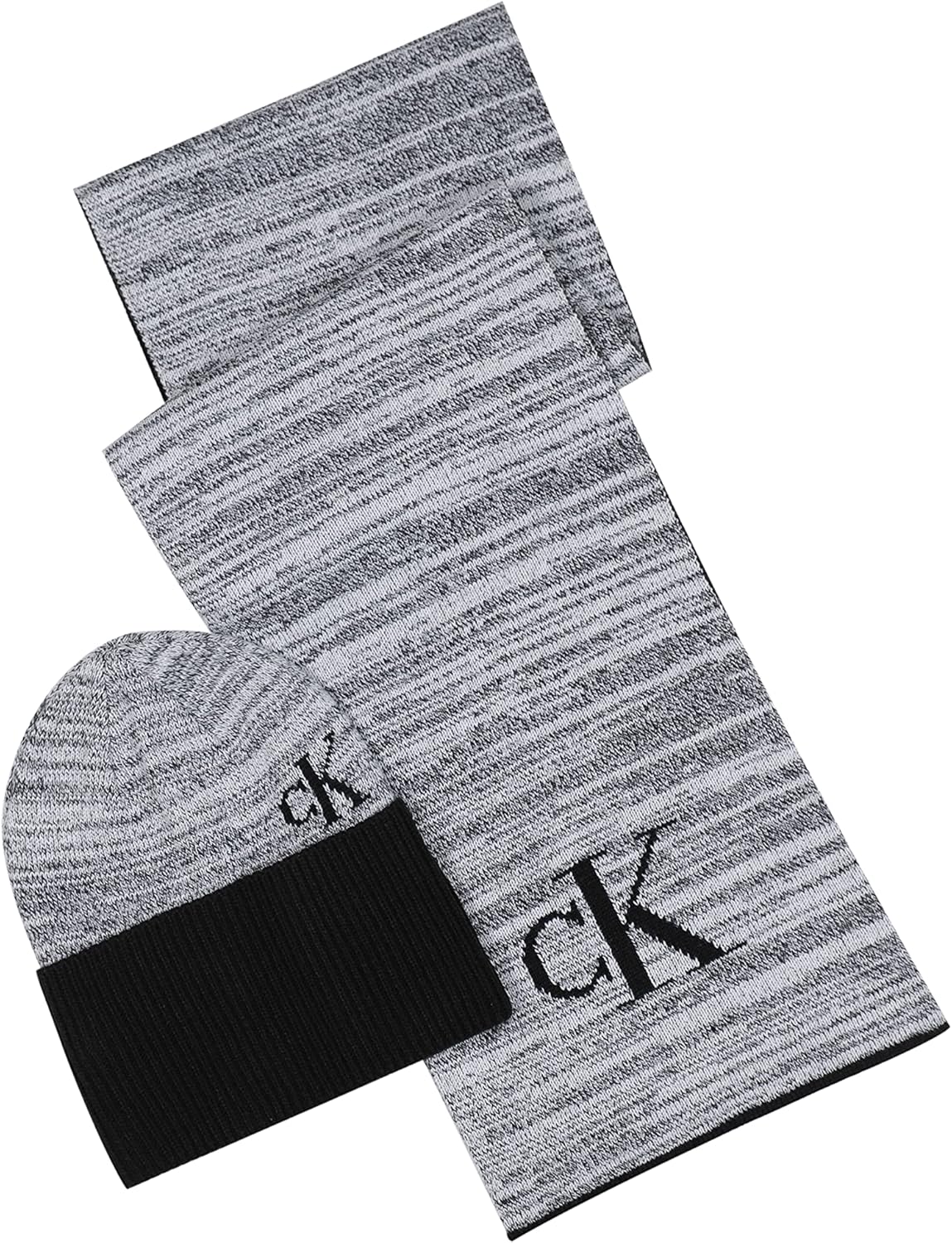 Calvin Klein mens Men's Cuff Hat and Scarf Gift Set