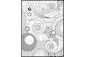 Giant Geometric Coloring Poster for Adults, Kids, Families