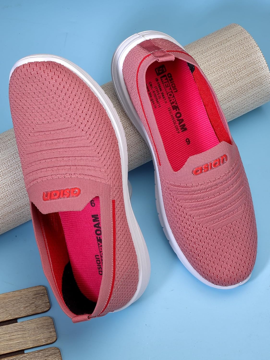 ASIAN Women MELODY-131 Casual wear Walking and Running Shoes Without Laces, Lightweight and Comfortable Slip-on Shoes with Upper Fabric for Women & Girls 3 91MkR9f332L. SL1500