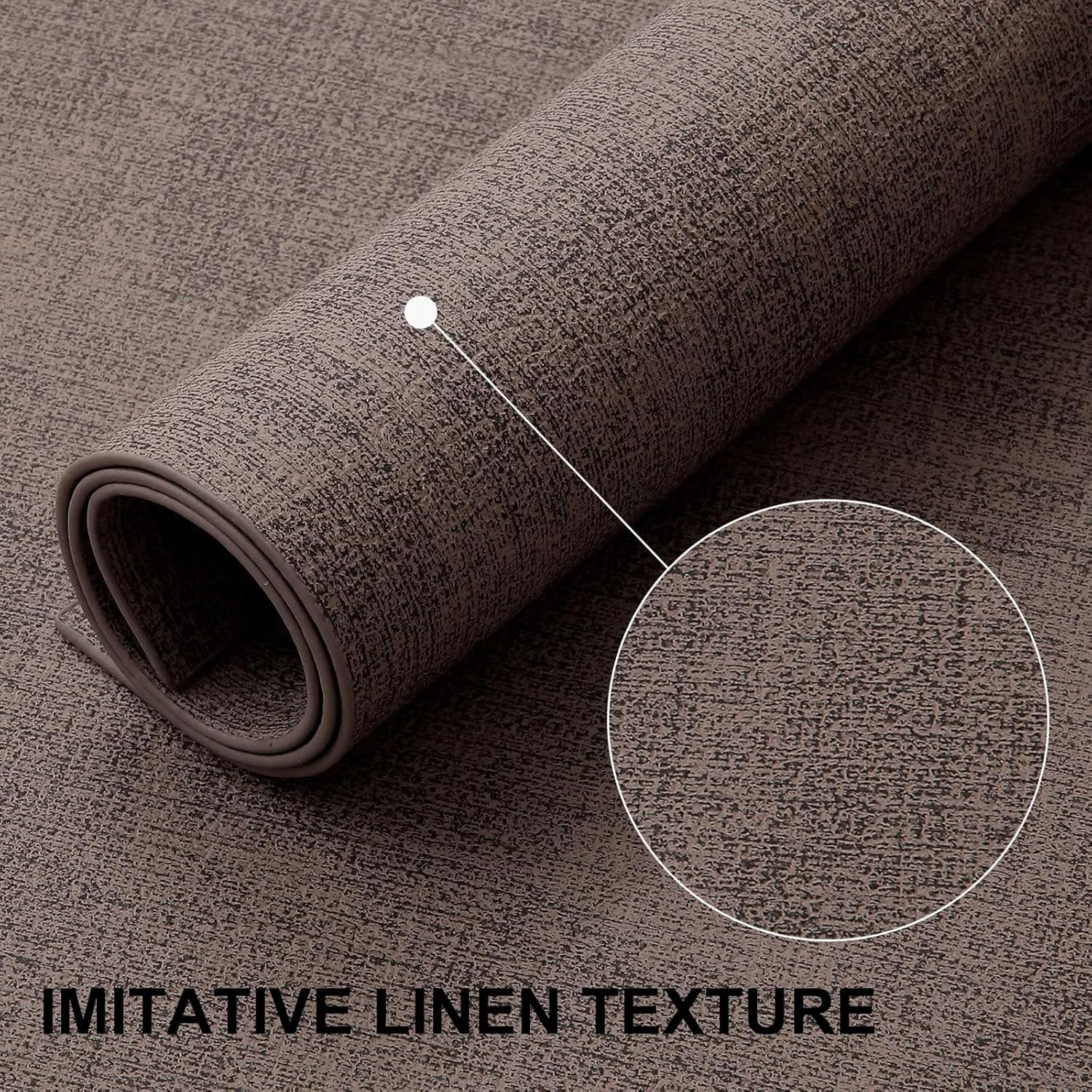 homing Faux Leather Heat Resistant Placemats 6 Packs, Waterproof Wipeable Dining PU Place Mats for Indoor & Outdoor, Easy to Clean, Brown