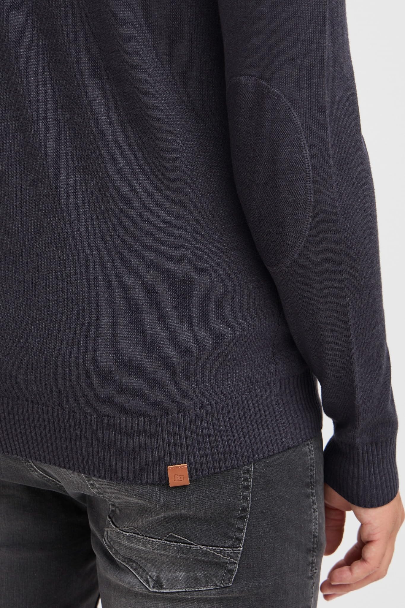 BLEND Norman Cardigan Maglione Maglia con Bottoni da Uomo con Collo Alto Stampa