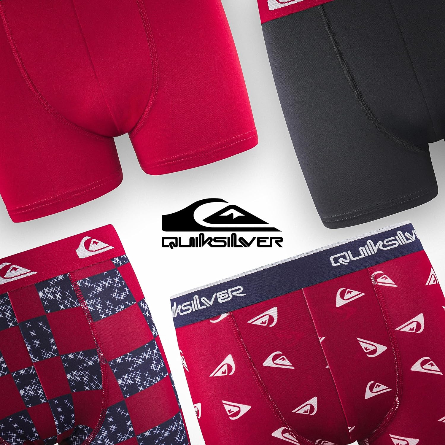 Quiksilver Boys Underwear 4 Pack Boxer Briefs for Boys 6-18 Durable Stretch Breathable Moisture Wicking - Image 3
