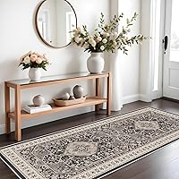 Vista 18 de Alfombra de Pasillo Lavable - Alfombras de Cocina de 2'6"x12' con Respaldo Antideslizante, Alfombras de Casa de Campo para Interiores para Sala