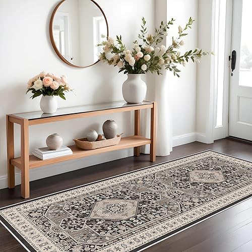Miniatura 18 de Alfombra de Pasillo Lavable - Alfombras de Cocina de 2'6"x12' con Respaldo Antideslizante, Alfombras de Casa de Campo para Interiores para Sala