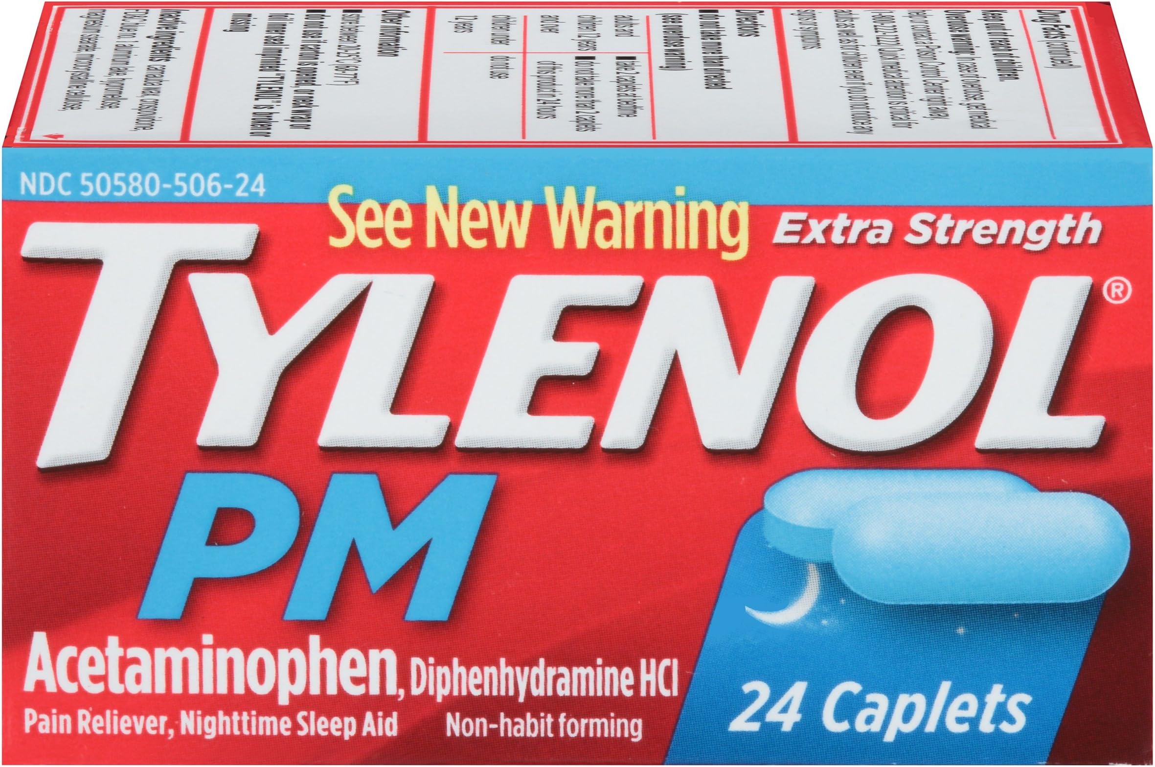 Tylenol PM Extra Strength Caplets, 24 Count