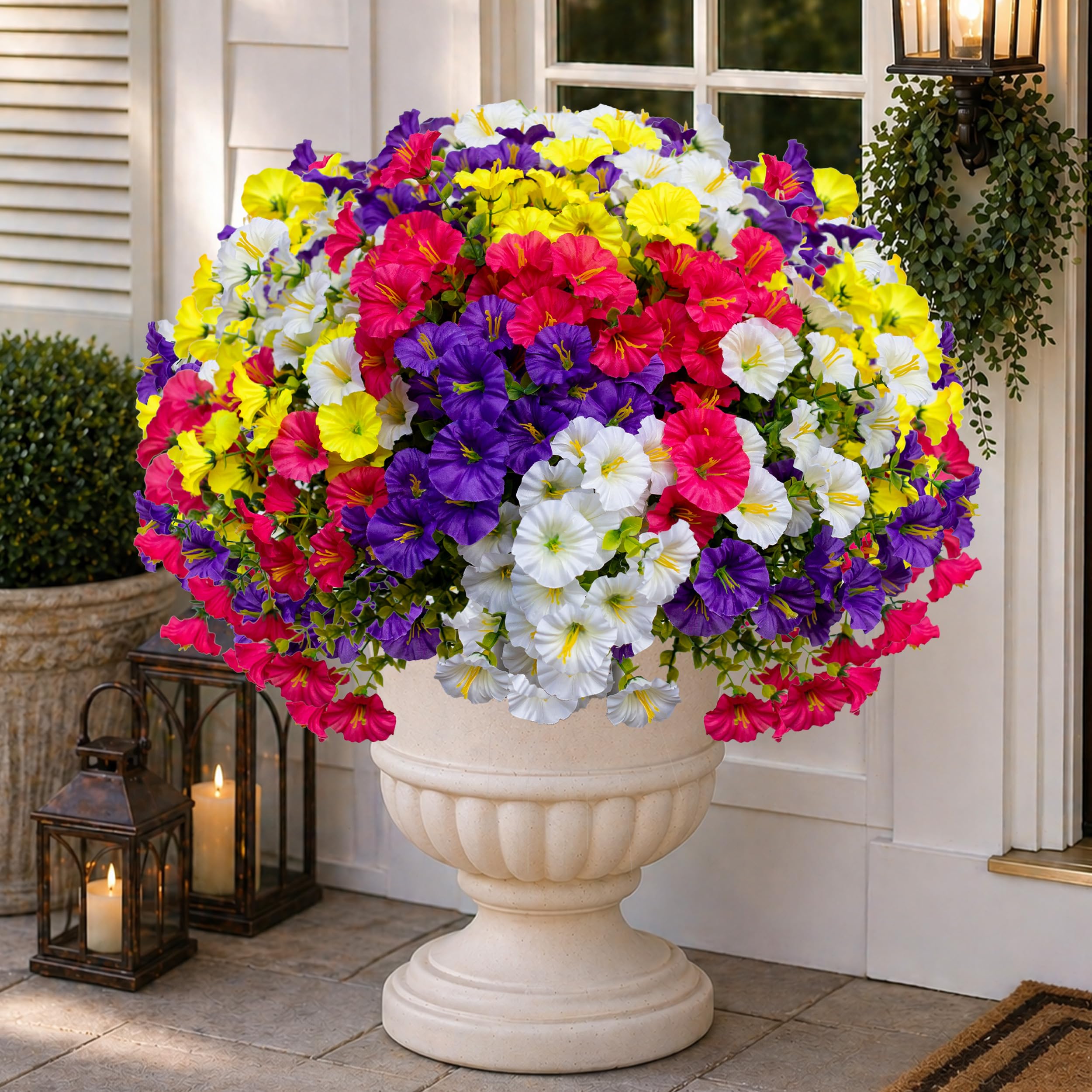 AXYLEX Artificial Flowers Outdoor Shrubs