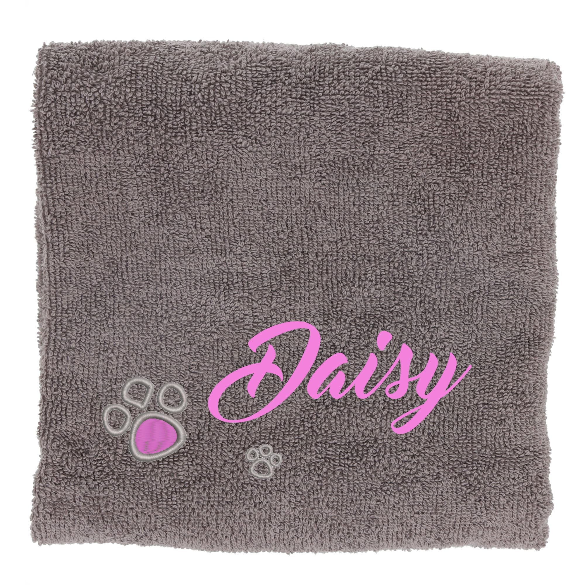Always Looking Good Embroidered Personalised Dog Towel Super Absorbent Drying Dog Towel New Puppy Gifts Pet Presents… (Medium, Light Grey) — image 1