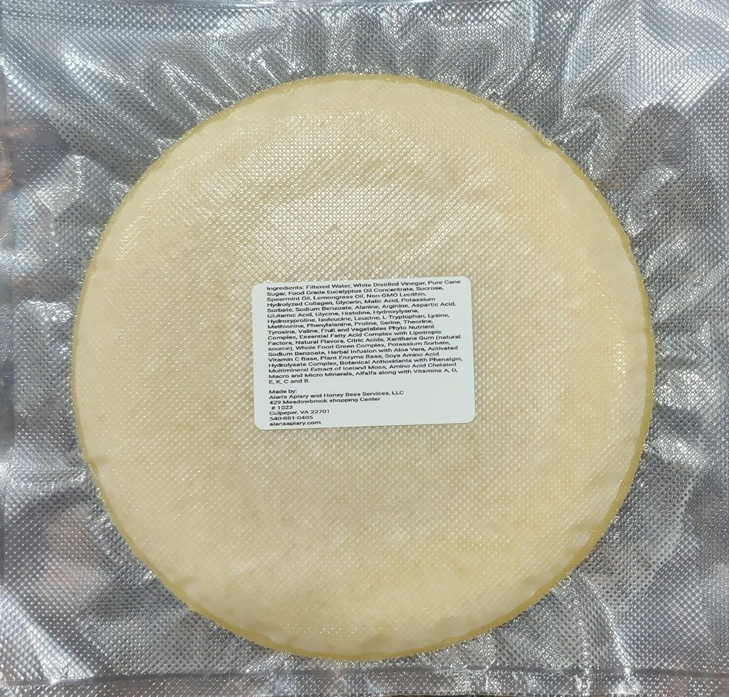 Alan's Honey Bee Fondant-Honey Bee Fondant-honey bees winter food-Honey bee Candy-10 LBS