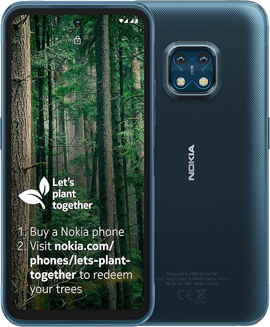 Nokia XR20 6.67 Inch Android UK SIM Free Smartphone with 5G Connectivity - 4 GB RAM and 64 GB Storage (Dual SIM) - Ultra Blue