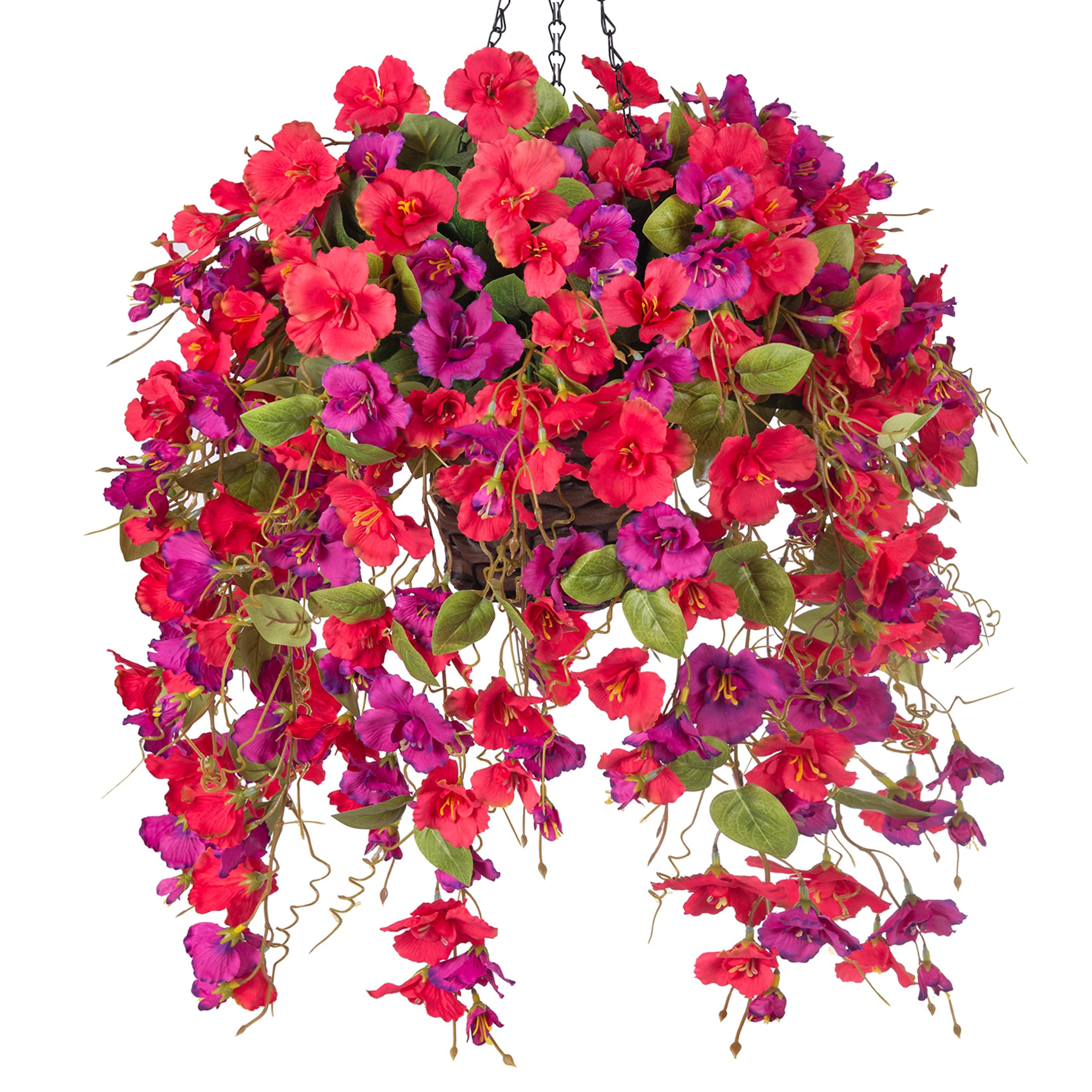 Fleurs d'hibiscus artificielles résistantes aux UV vigne rouge
