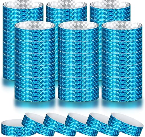 Vista 74 de Epakh 600 pulseras de papel de neón, impermeables, para eventos, ligeras, para conciertos, pulseras adhesivas de color neón para fiestas