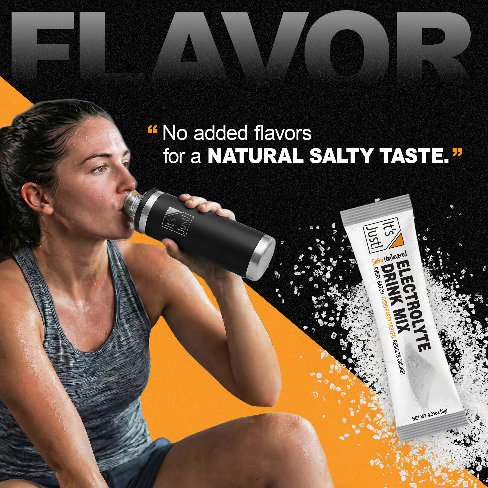 It's Just! - Electrolyte Drink Mix, 30 Count, Salty Unflavored — Amazon image 5