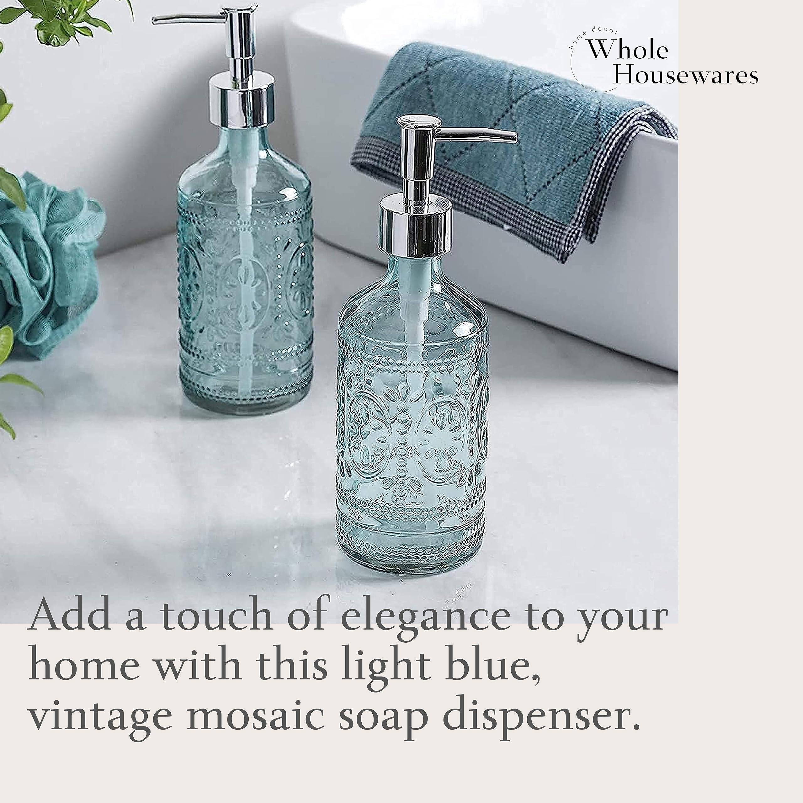 Amazon｜WHOLE HOUSEWARES | ガラスハンドソープディスペンサーと 