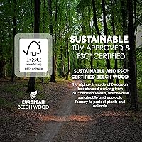 Vista 6 de Hauck Alpha+ Trona de madera de haya maciza con asiento ajustable, Blanco