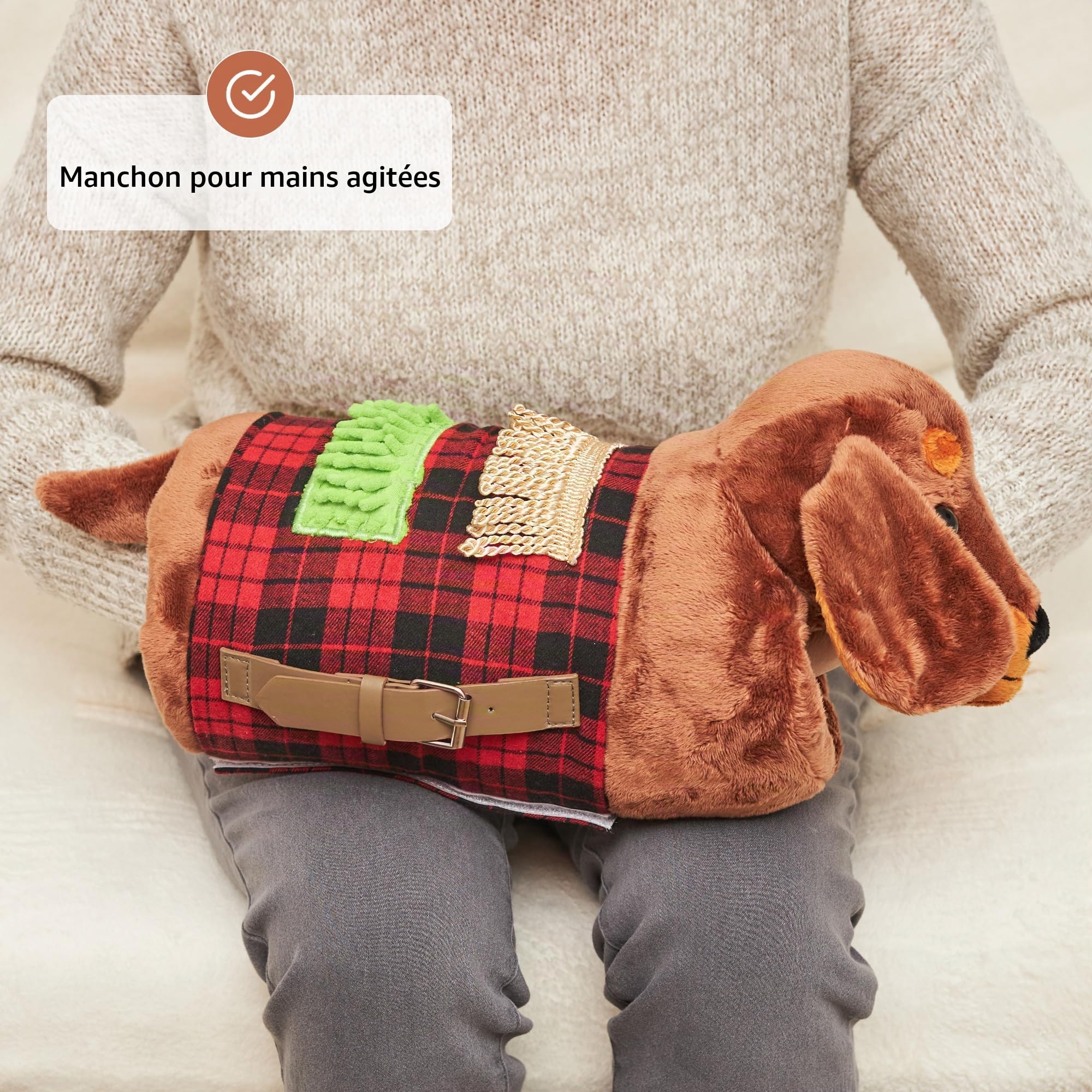 Fidget Muff et Couverture pour Personnes Âgées | Articles Sensoriels pour Adultes | Jouets Fidget pour Seniors | Cadeaux pour Les Résidents des Maisons de Retraite | Couverture Sensorielle