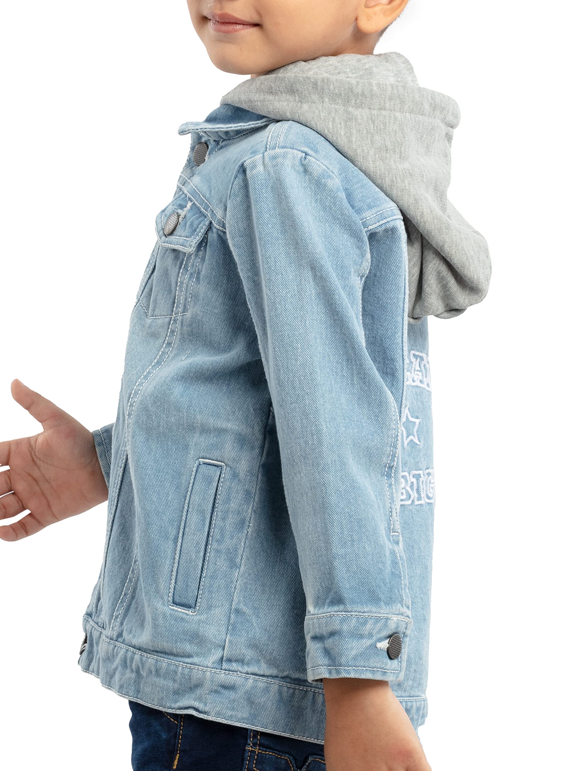 Under Fourteen Only Boys Jackets | Cotton Regular Fit Jackets for Kids | Navy (6-7 Years) - Image 4 thumbnail