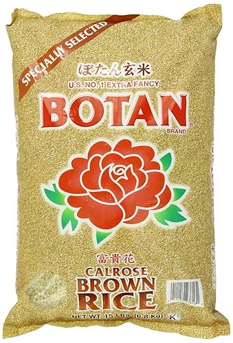 BOTAN Arroz integral Calrose, 15 libras