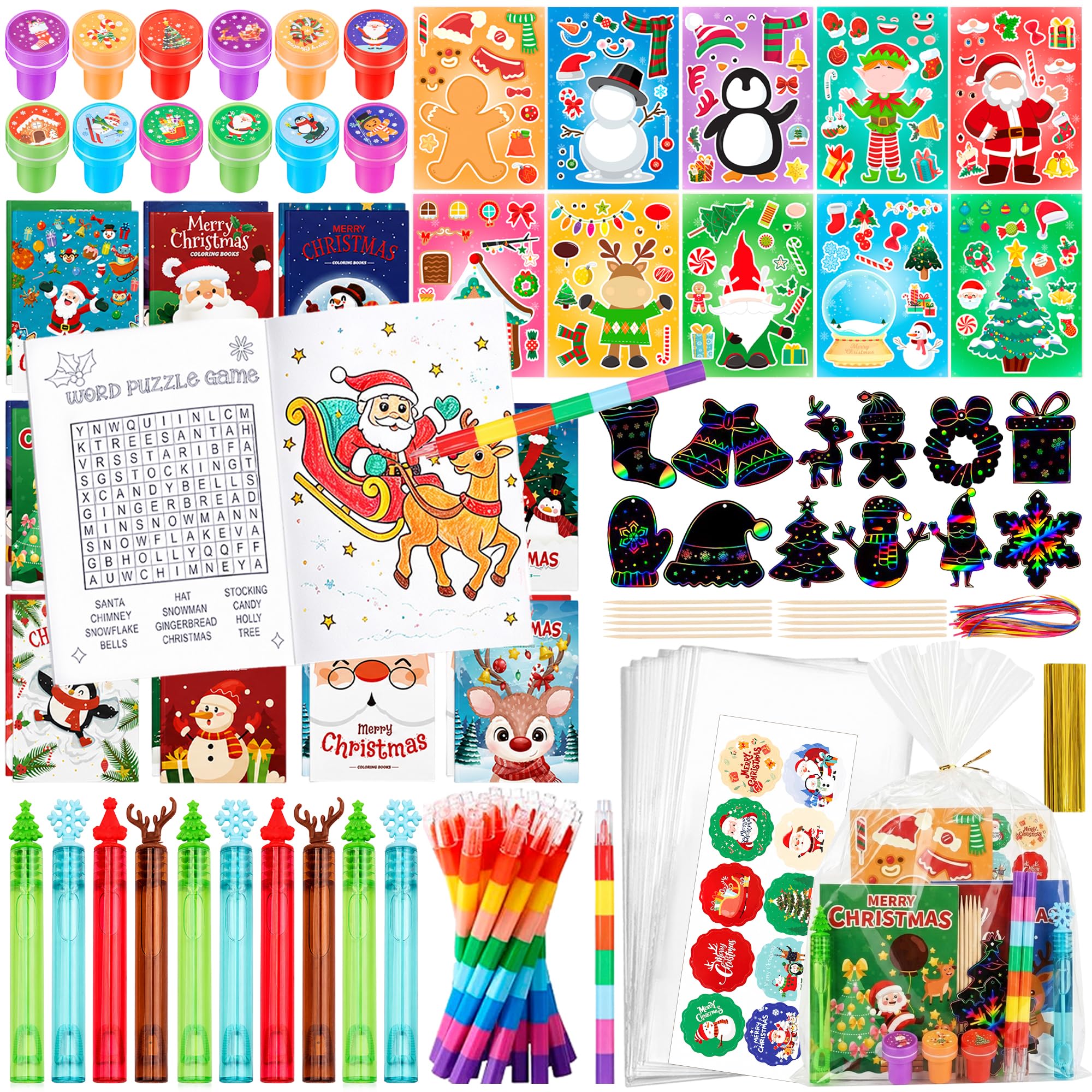 96Pcs Christmas Party Bag Fillers Kit