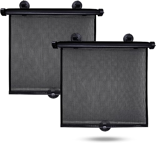 Miniatura 11 de EcoNour Persianas de ventana para coche y bebé (paquete de 2) | Parasol retráctil para ventana de automóvil para bebé para protección solar para