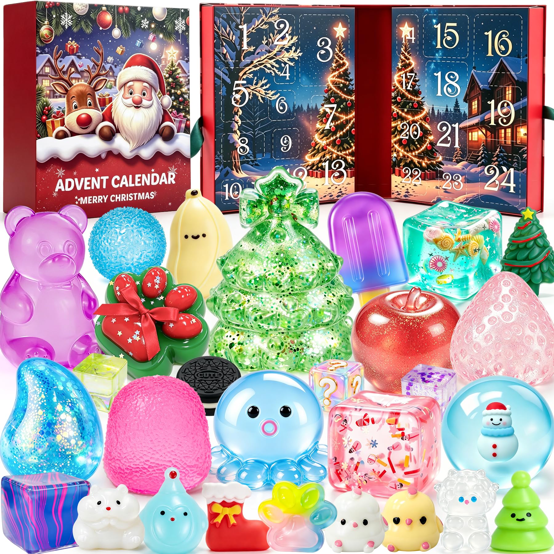 Squishy Advent Calendar 2026, 24 Day Countdown for Kid and Adult