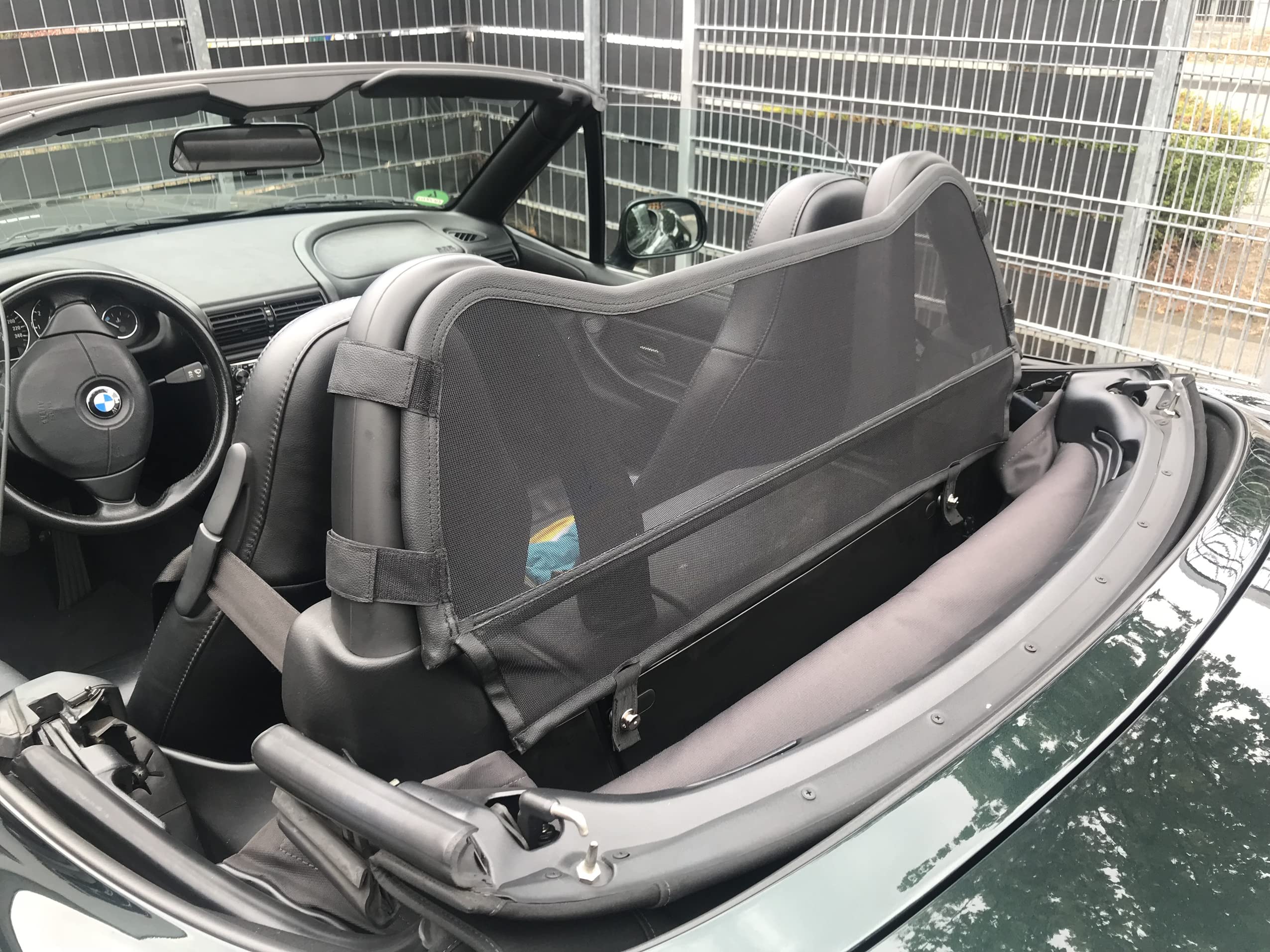 deflector de viento adecuado para BMW Z3 "M" si la barra antivuelco original está disponible