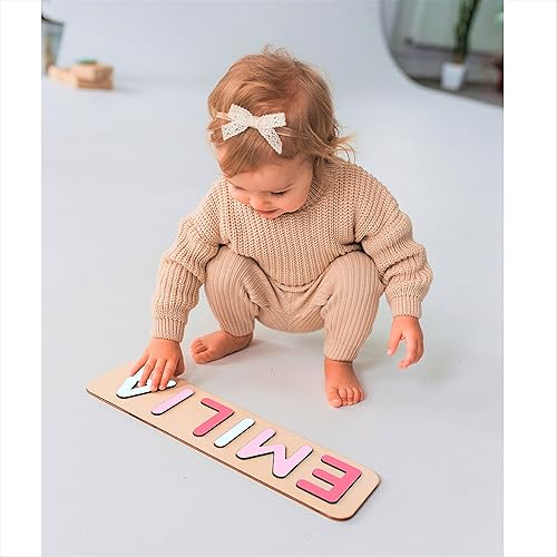 Miniatura 2 de Personalized Wooden Name Puzzle for Kids Personalized Baby Name Puzzle for Toddlers Personalized Baby Gifts First Birthday Gift Wooden Puzzles
