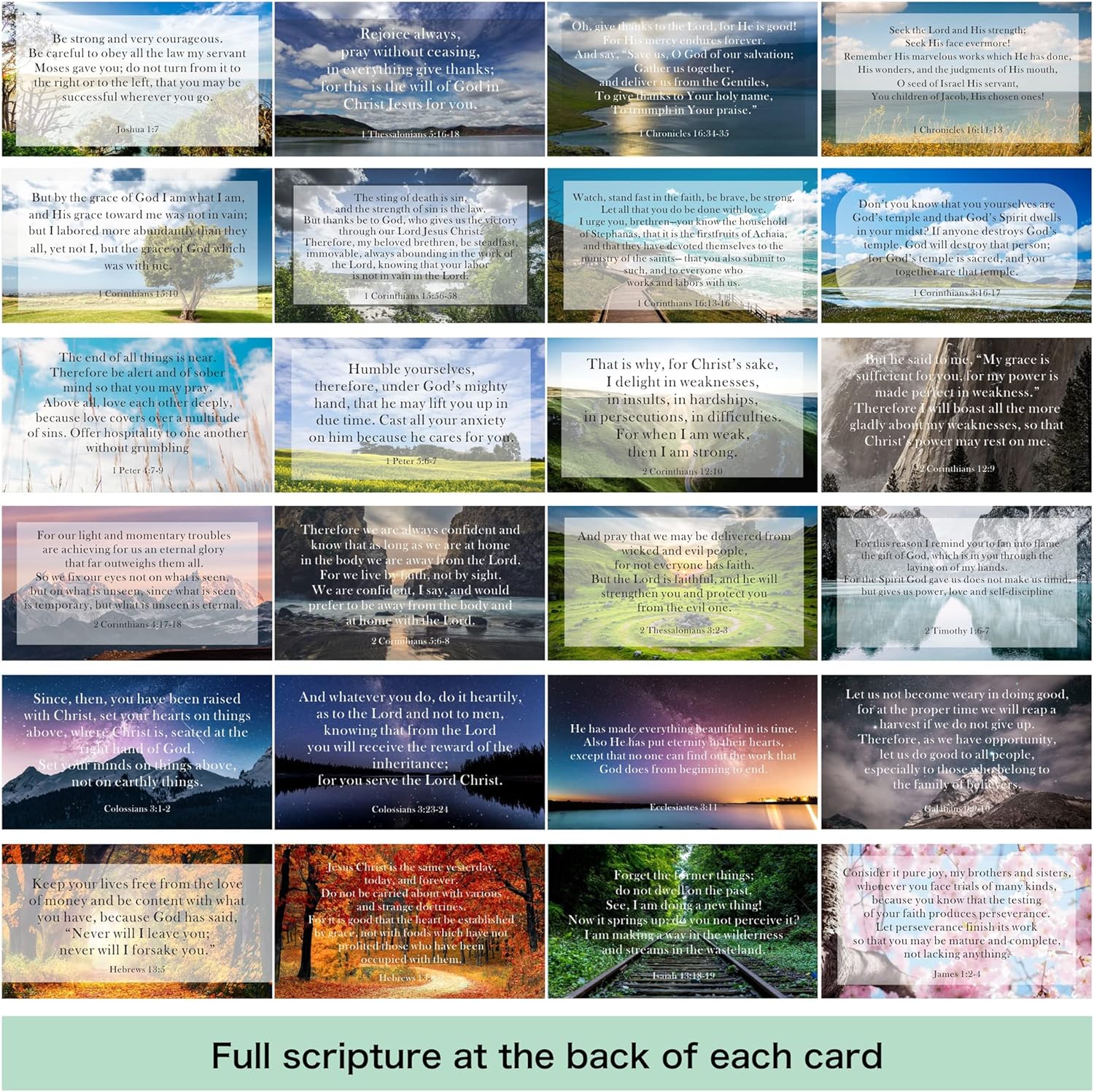 100 Mini Prayer Cards for Women and Men with Full Scripture, Bulk Religious Motivational Cards with Inspirational Scripture, Bulk Inspirational Religious Christian Gifts for Women and Men : Office Products