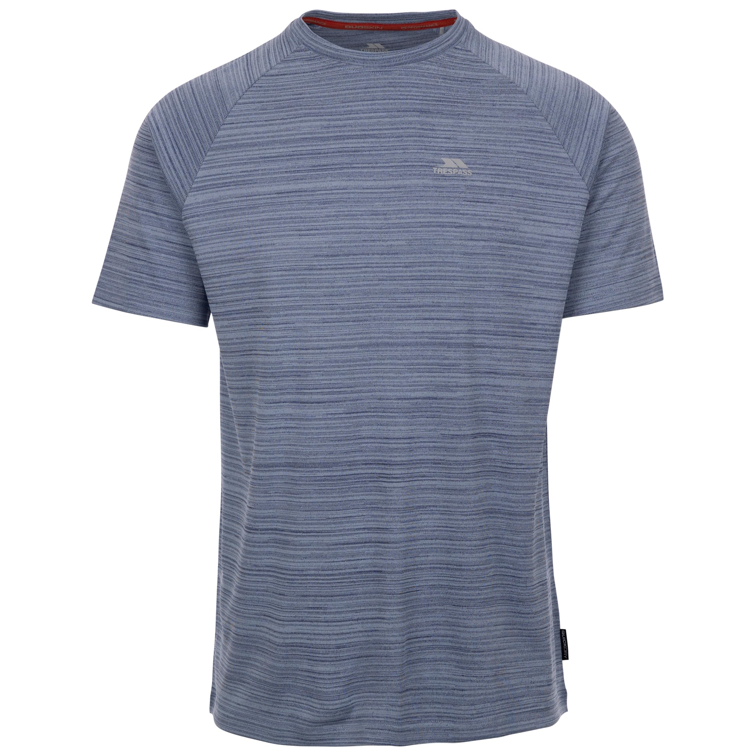 Trespass Men's Active Top Leecana - Quick Dry Activewear T-Shirt for Men, Moisture Wicking Gym Wear, 160gsm Lightweight Fabric with Printed Logo on Chest