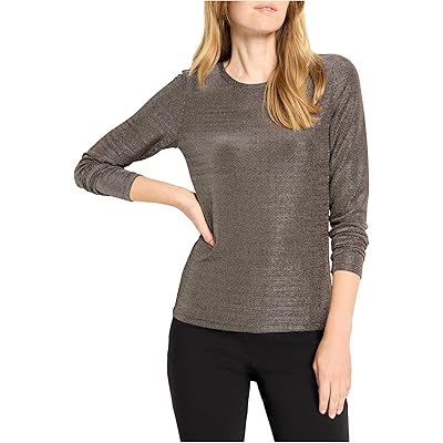 NICZOE Diamonte Knit Top copper mix