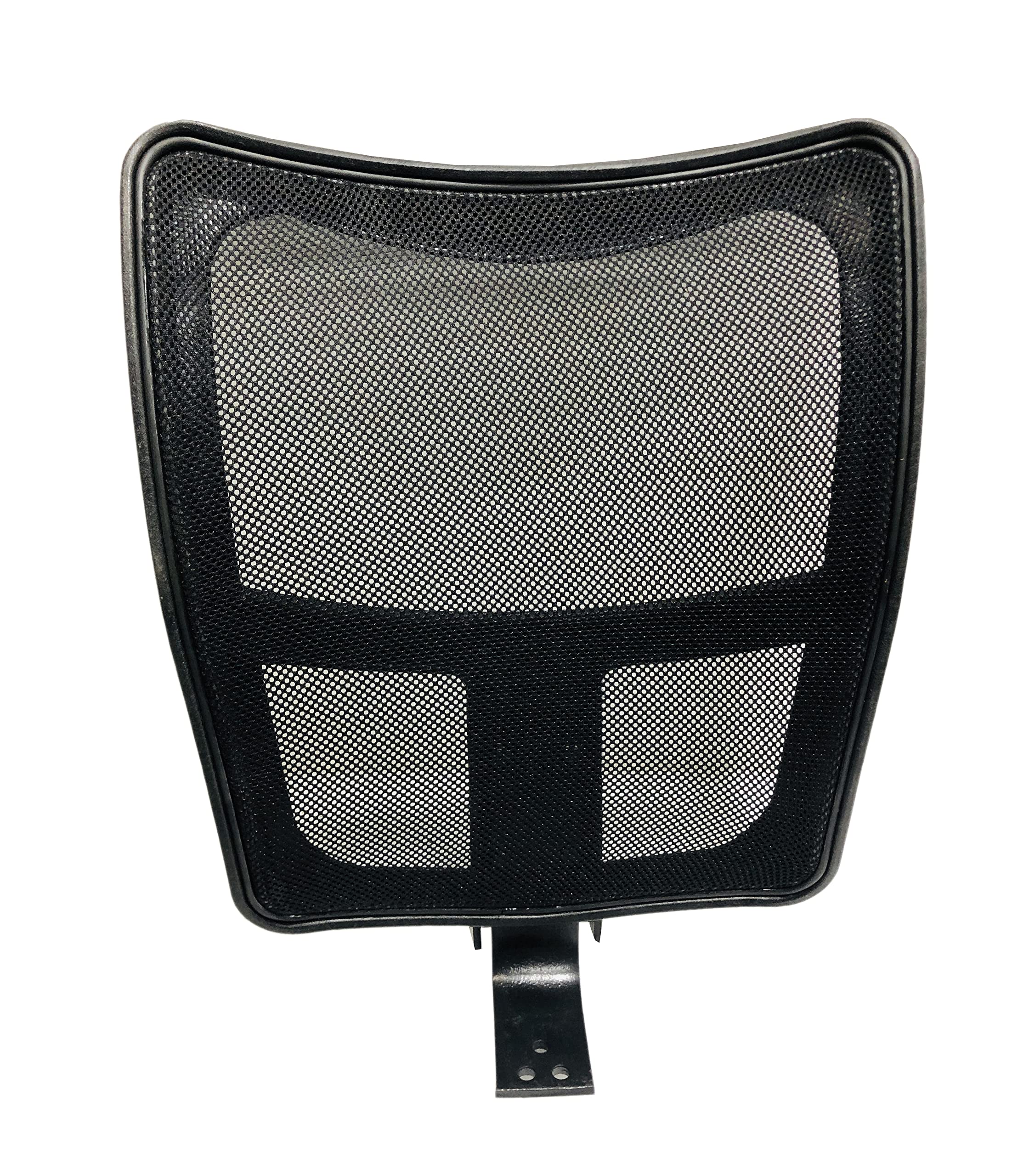 Office Visitor revolving Boom Chair Back with headrest Spare Parts Accessories Smile Jali Model Chair Net Back with nut Bolts and Key Easily fit to Every Chair (Chand Back)