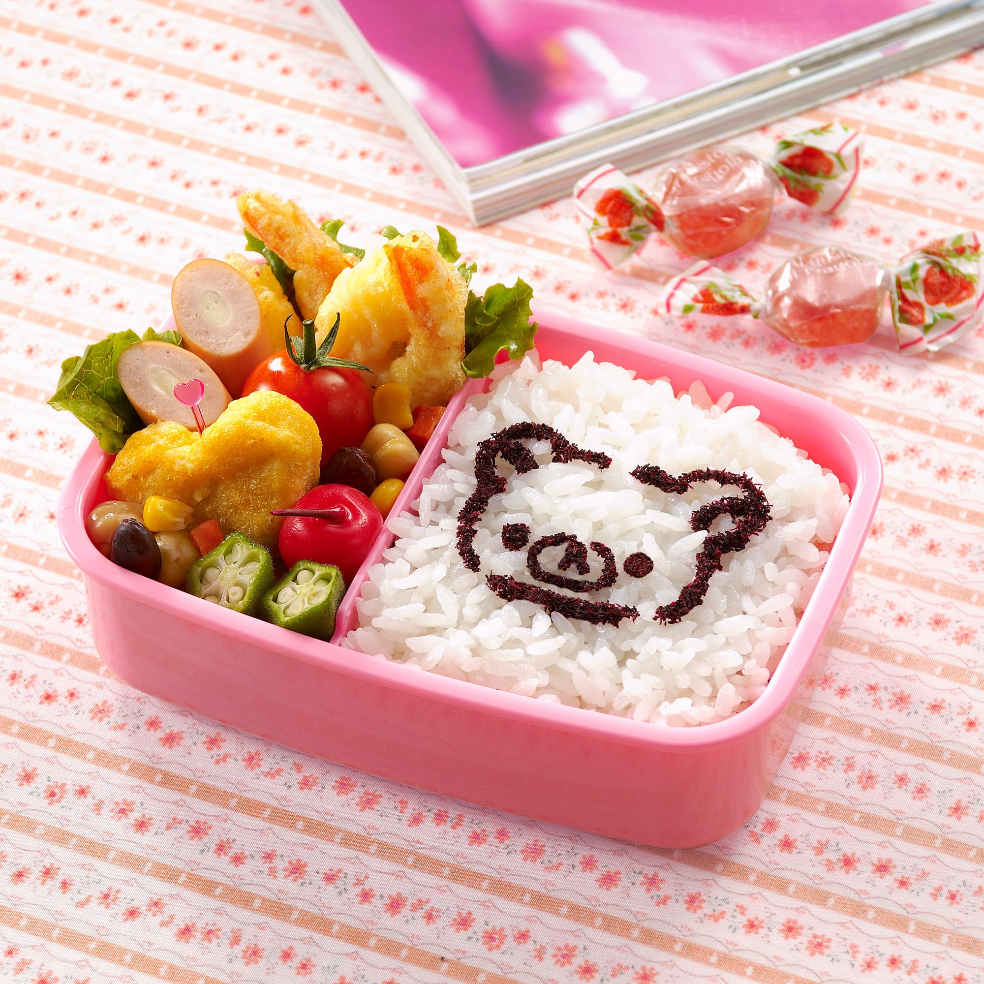 Amazon｜リラックマふりかけプレートセット3Pセット｜弁当