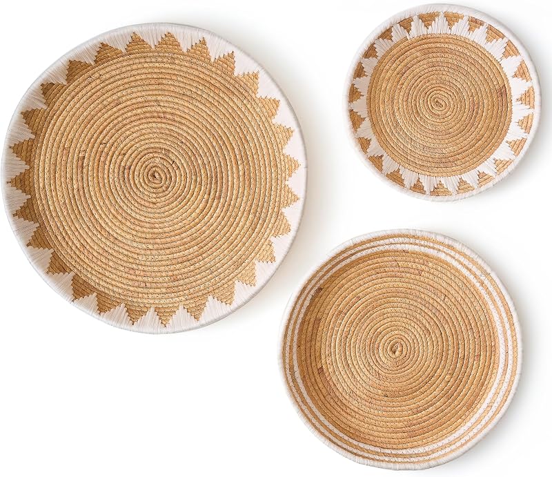 Extra Large Woven Wall Baskets, Set of 3 — $62