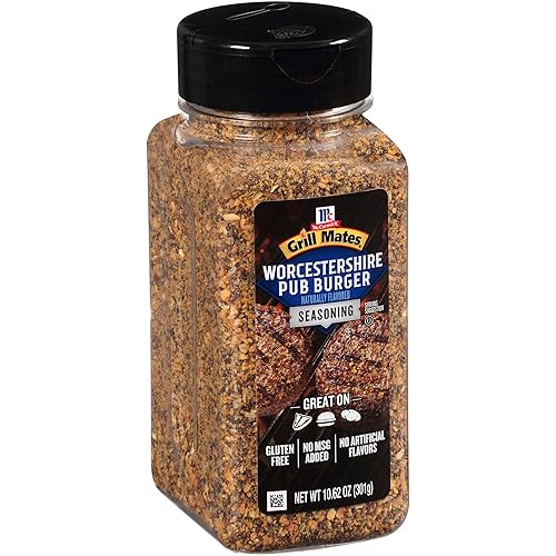 McCormick Grill Mates Worcestershire Pub - Condimento para hamburguesas 1062 onzas