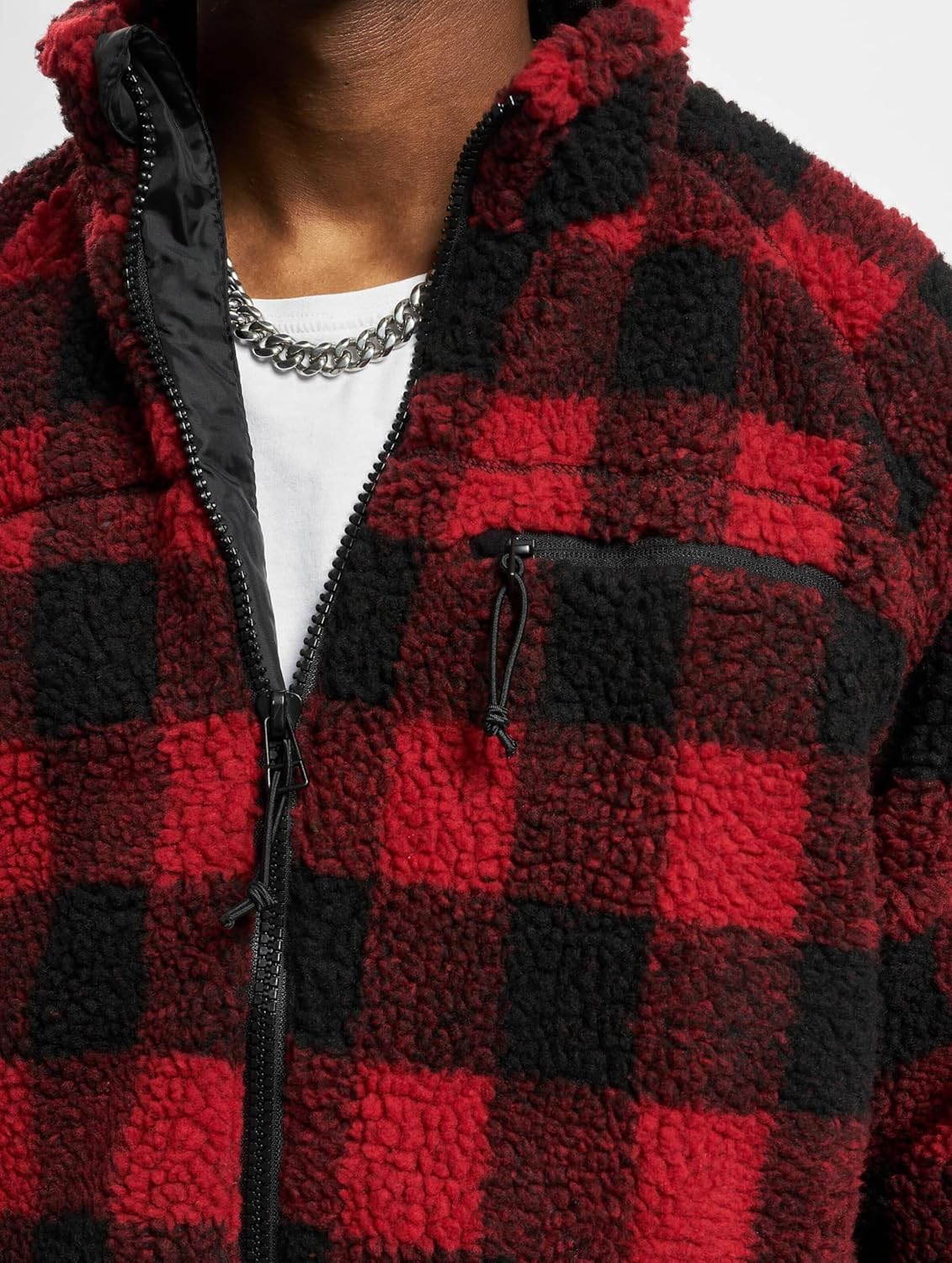 Brandit Men's Teddyfleece Jacket Red/Black size XXL