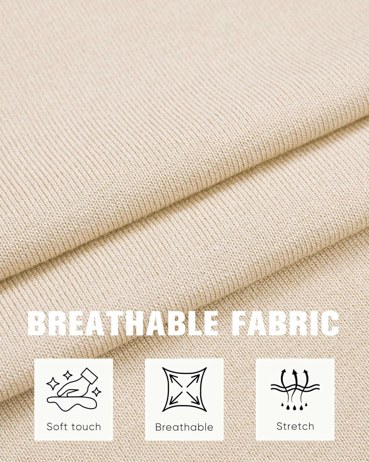 Alimens & Gentle Mens Knit Shirt Short Sleeve Button Down Shirt Textured Casual Summer Beach Polo Shirts - Image 6