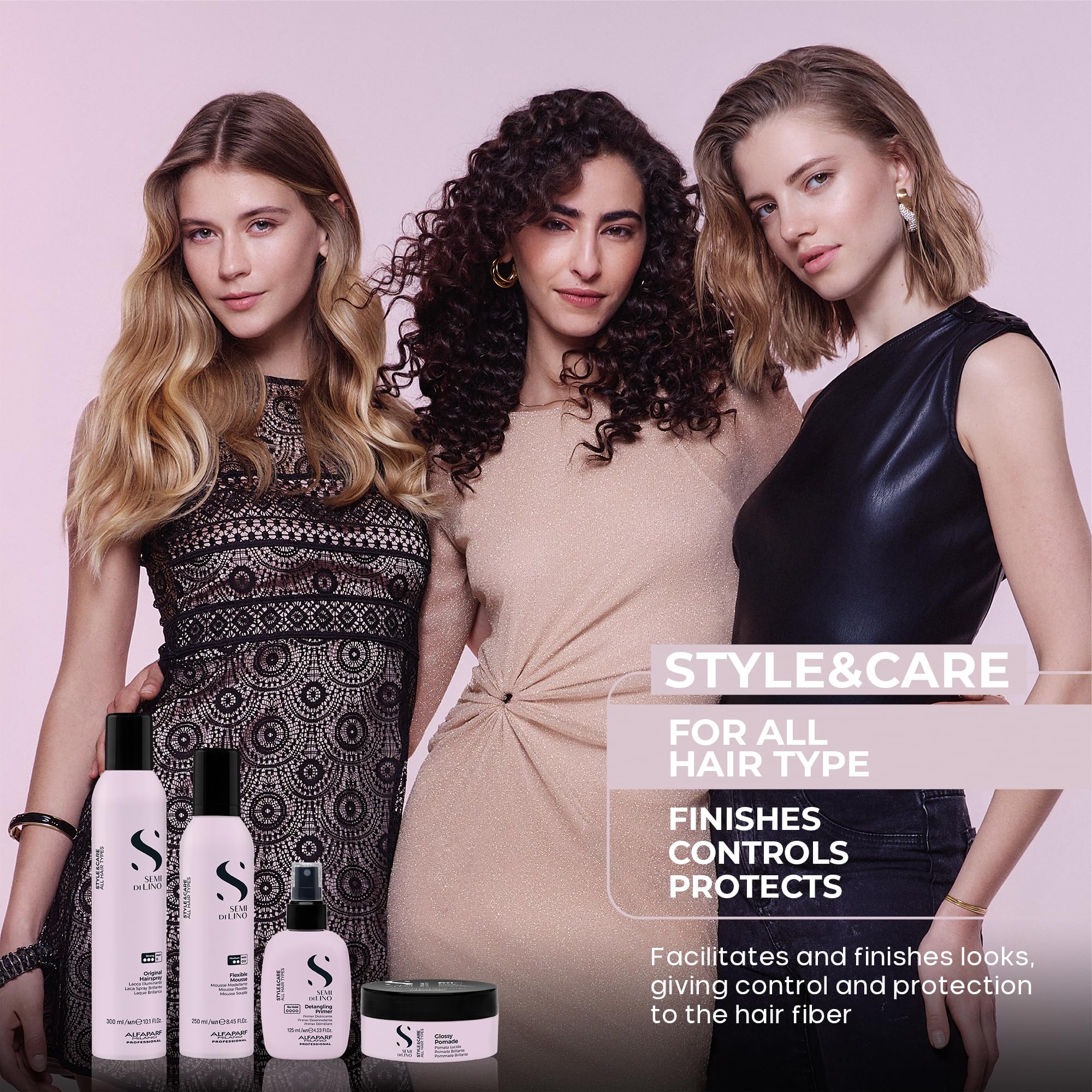 ALFAPARF MILANO Semi di Lino Style & Care Texturizing Balm - Light Hold - Texturizing Balm for All Hair Types - Thermal Protection (5.07 fl oz / 150 ml)