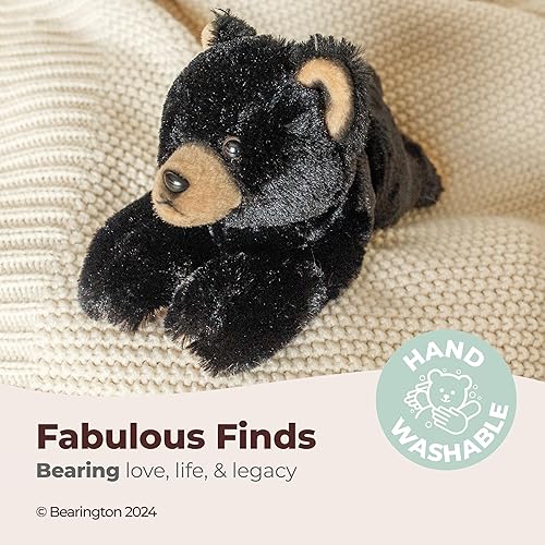 Vista 3 de Bearington Lil' Smokie - Oso de peluche pequeño, 9 pulgadas, oso de peluche Lil' Smokie de 9",13" Asher,7" Lil' Huck,12.5" Baby Bandit,Scout