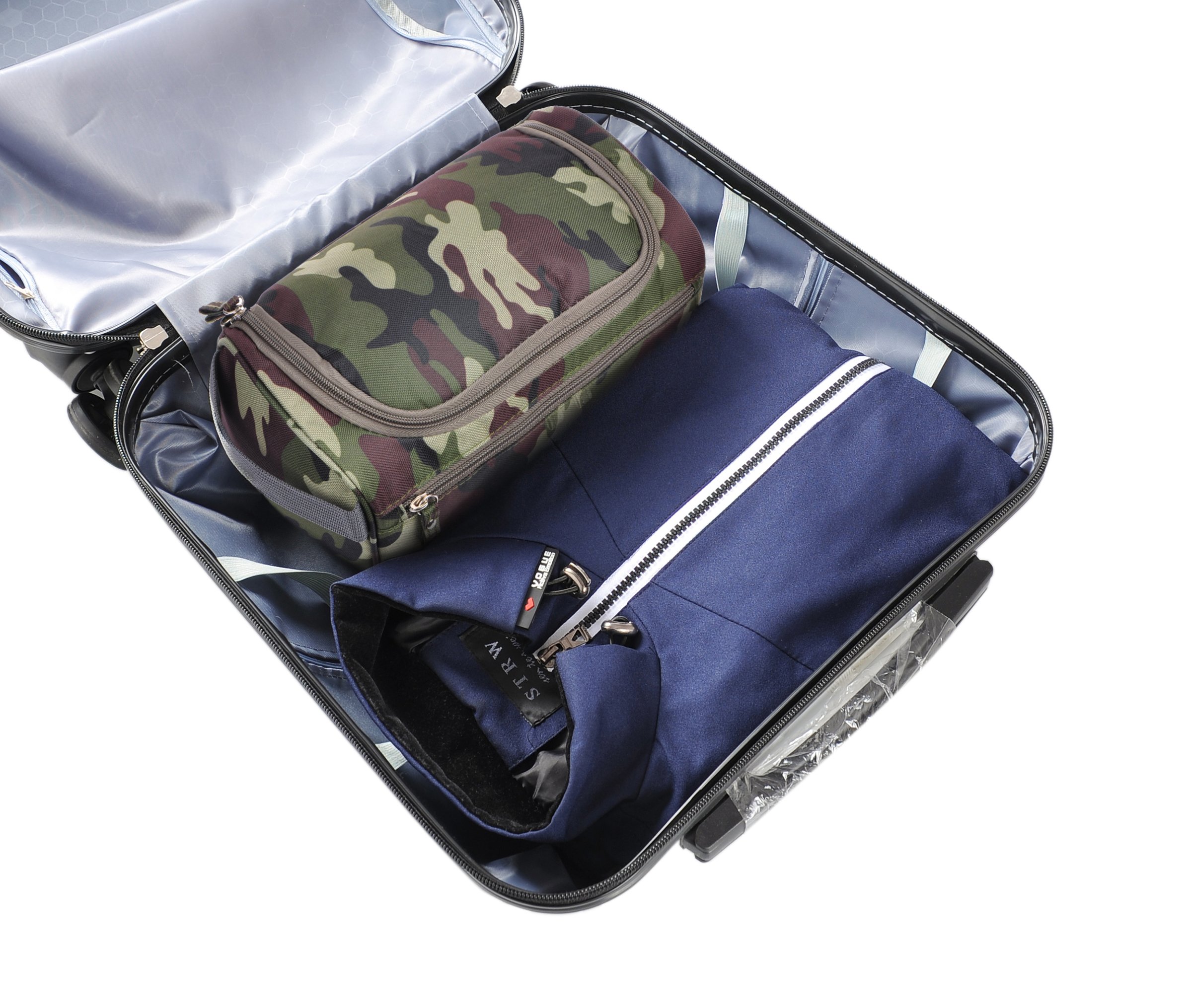 Vercord Neceser para hombre, bolsa de aseo pequeña, kit de afeitado para ducha, baño, bolsa de higiene, Green, One Size (Hardcode)