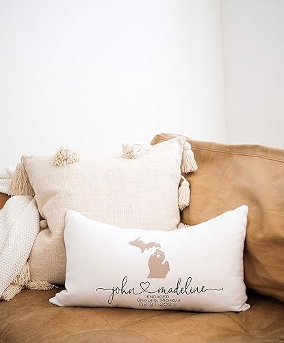 Miniatura 7 de Engagement Gift for Couples Personalized Pillow Couples Names Engagement Gifts for Women Unique Engagement Gift for Her