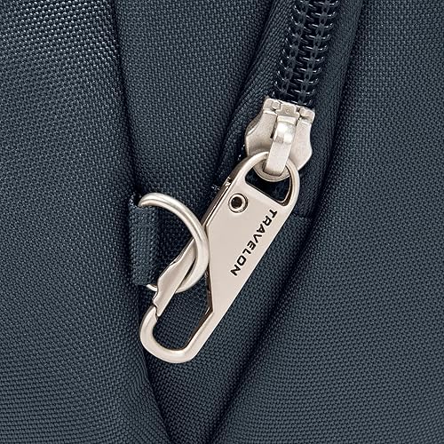 Miniatura 9 de Travelon Bolsa cruzada clásica antirrobo midnight Travelon Bolsa de cubo cruzada antirrobo medianoche A B/W pequeña flor impresión, A rayas en V,