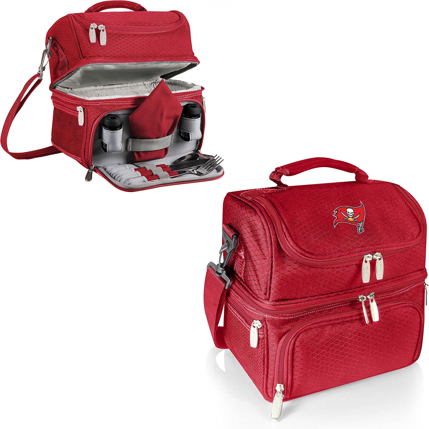 PICNIC TIME Red Tampa Bay Buccaneers Pranzo Lunch Tote