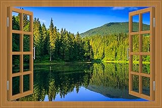 Fake Window for Walls Faux Window Decal Windows Poster Picture Open Wind...