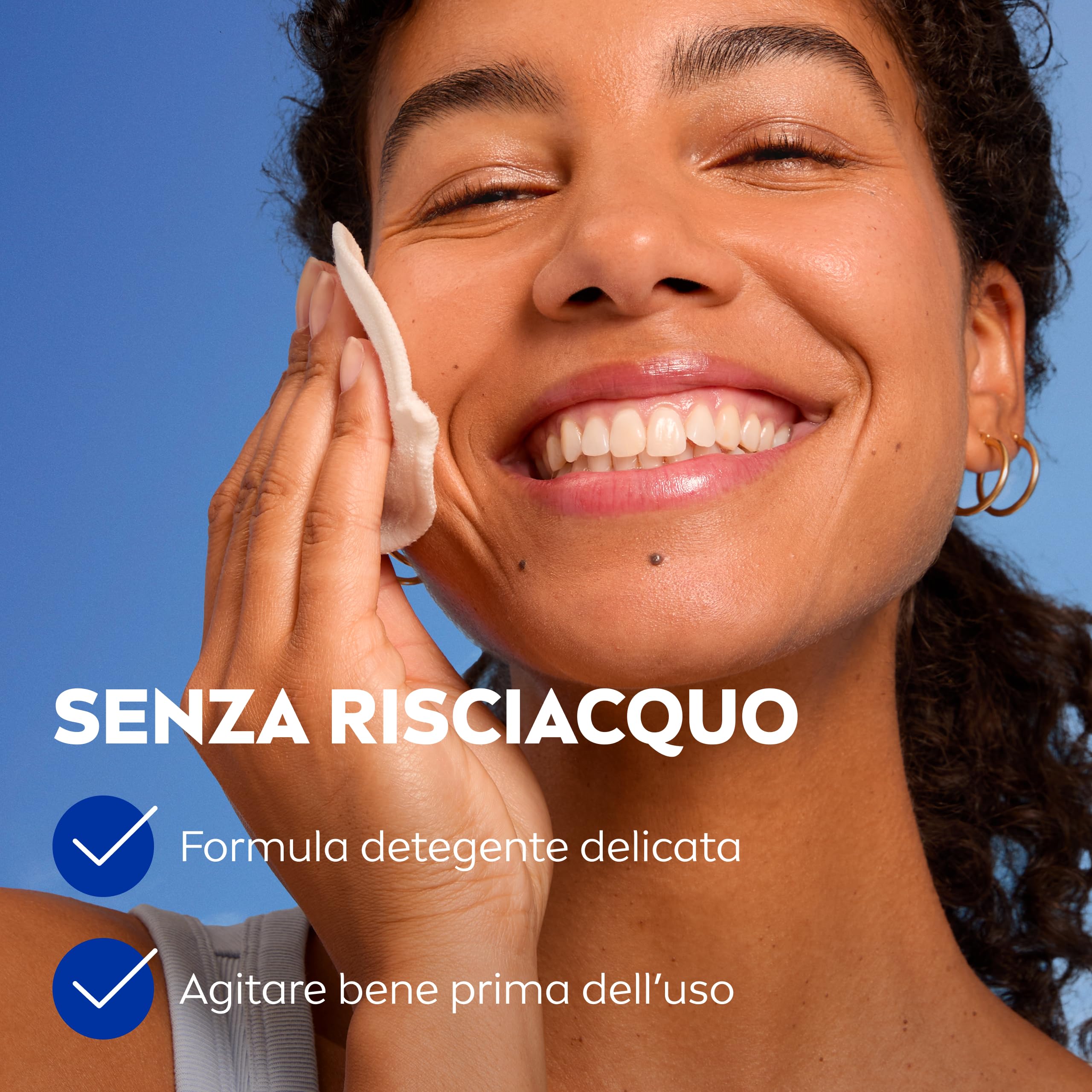 NIVEA Struccante Occhi Doppia Azione 6 x 125 ml, Struccante occhi waterproof bifasico, Detergente struccante con Fiordaliso, Rimuove mascara e make-up, Protegge le ciglia, Tutti i tipi di pelle