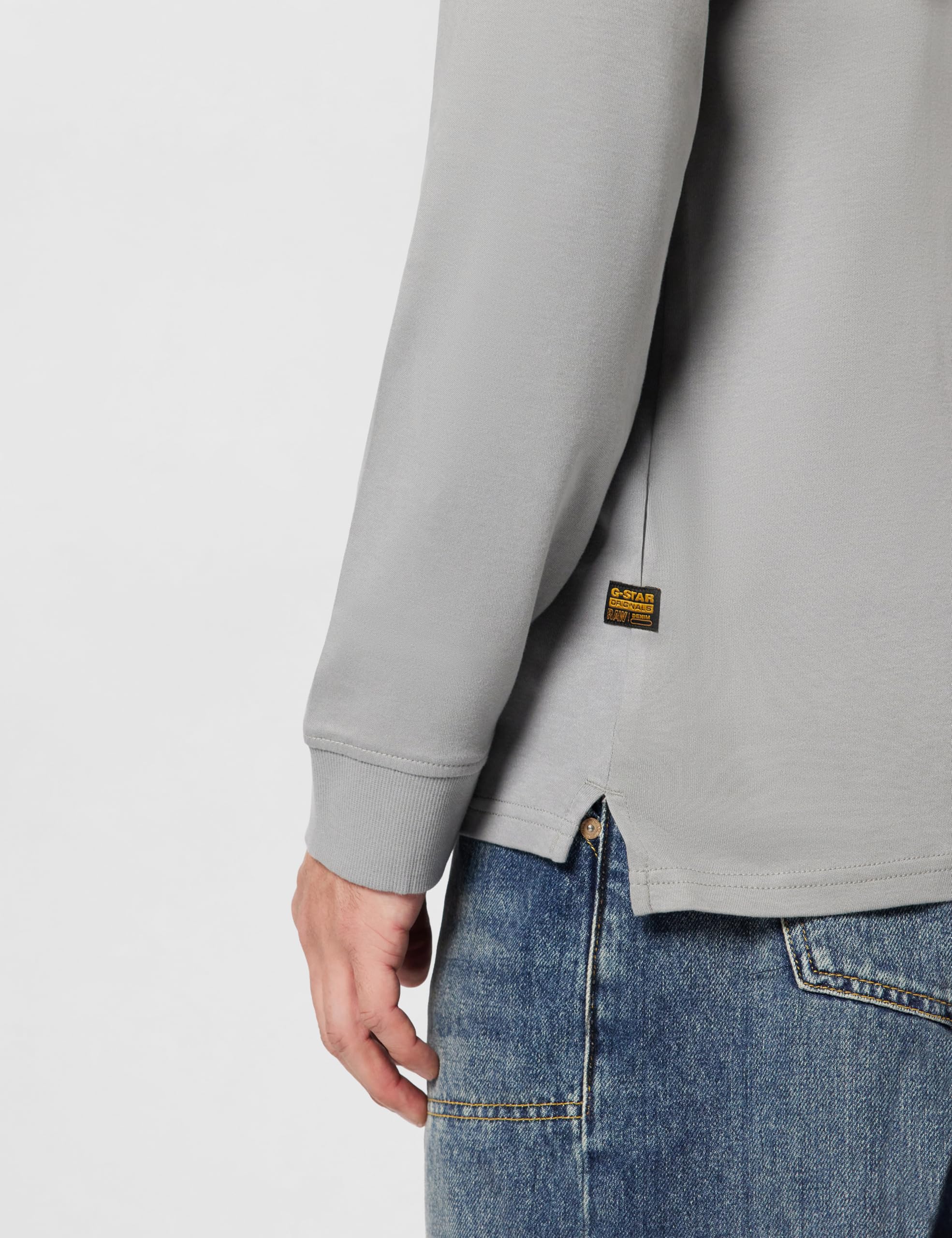 G-Star Longsleeve Nifous R mit geripptem Einsatz vorne – Bild 5
