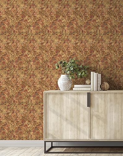 Vista 76 de Surface Style - Papel tapiz para despegar y pegar, papel tapiz abstracto para dormitorio, tocador, cocina, vinilo, cobertura de 30.75 pies cuadrados