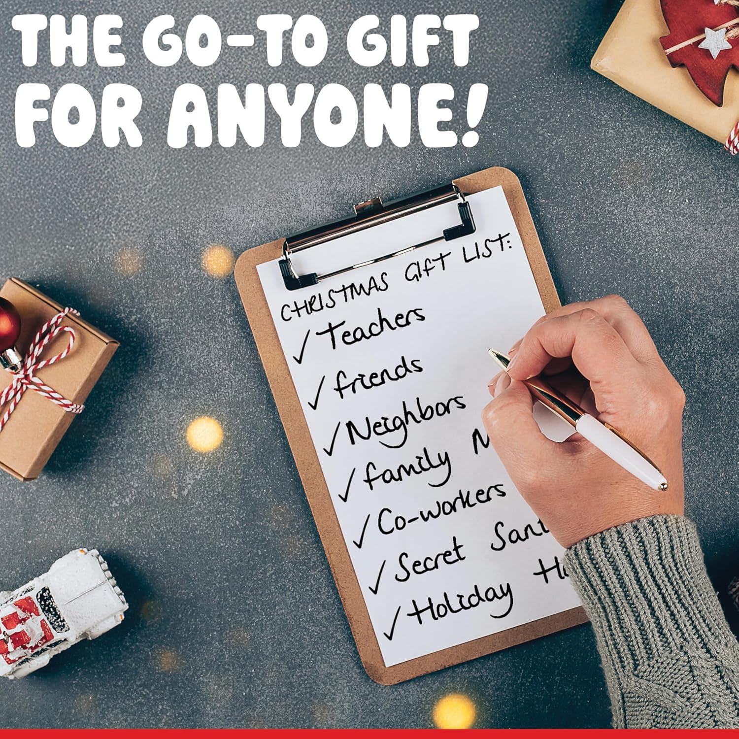 Chocolate Covered Cream Filled Cookies by Chocolate Works, 10 Gourmet Christmas Chocolate Gift Box, Milk Chocolate Coated Cookies, Holiday Gift Basket, Red or Green Gift Box