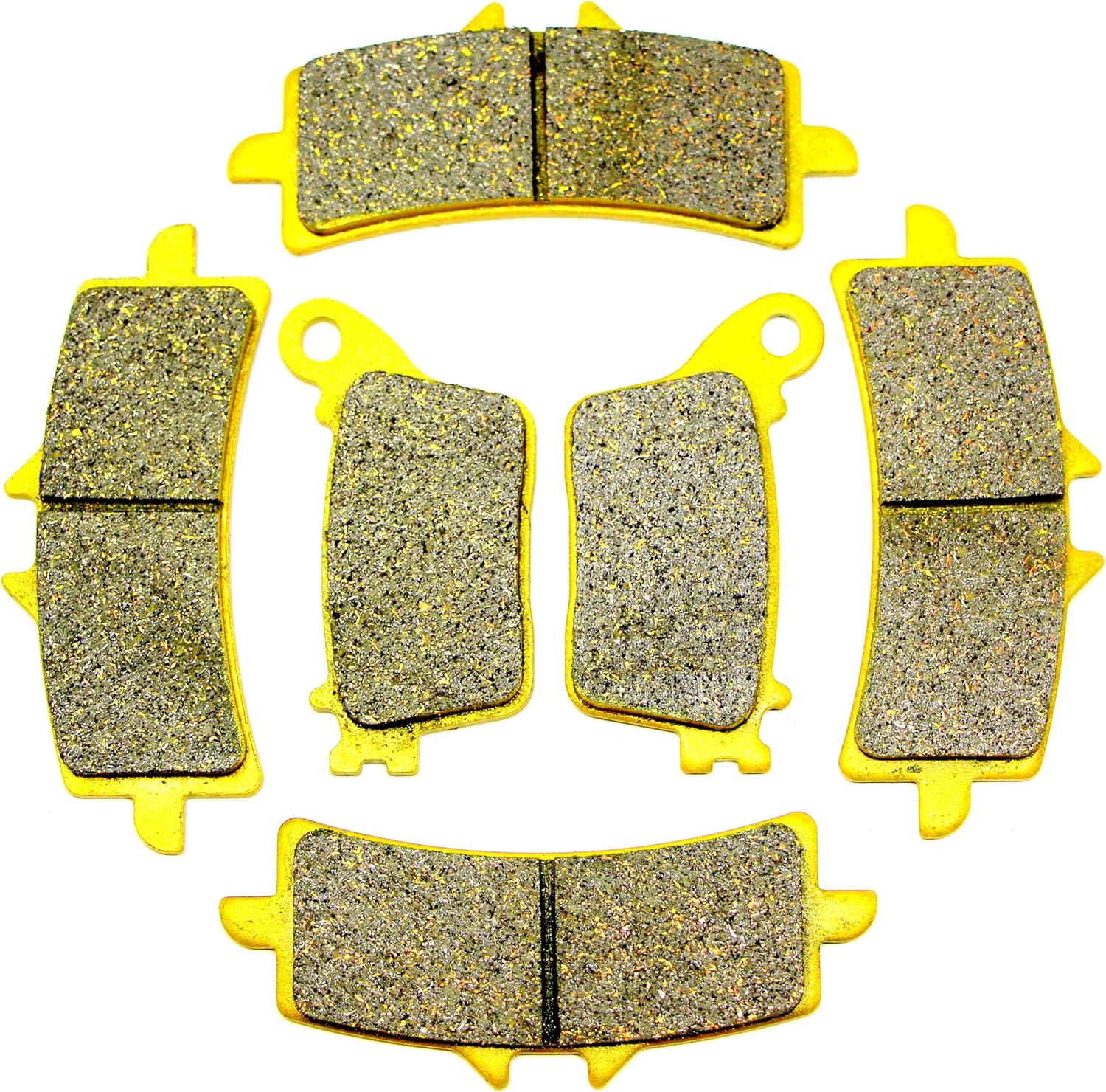 Front Rear Brake Pads for Suzuki GSXR 600 L 750 L (2011-2021) GSXR 1000 R L2-L6 ABS (Brembo Caliper) 2012 2013 2014 2015 2016 2017 2018 2019 2020 2021 - GSX 1000 Katana 19-21 FA447 FA436 8