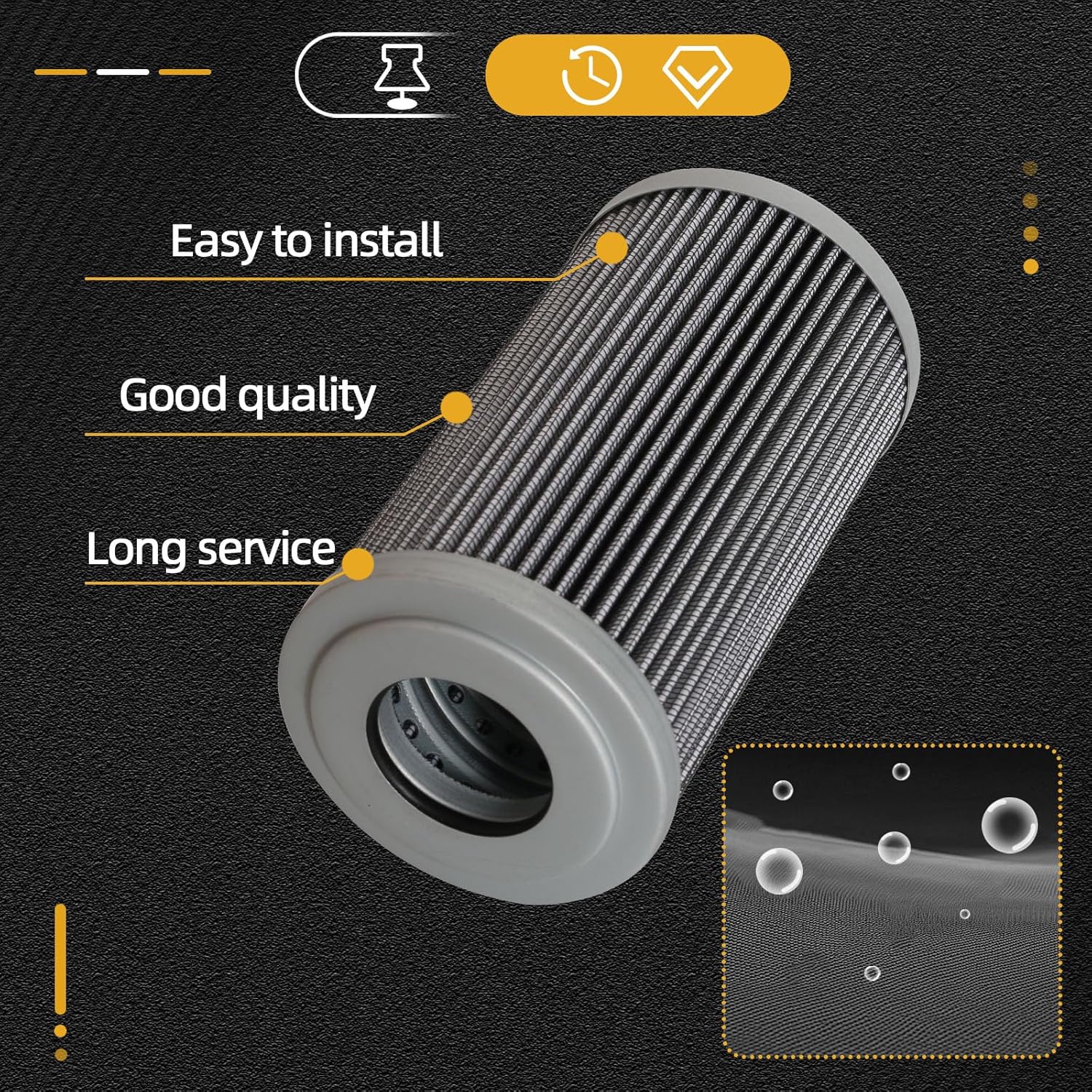 4 PCS Transmission Filter Kit Compatible with Allison MD3060 3000-4000 Replaces OE# 29548988 29558118 29558329