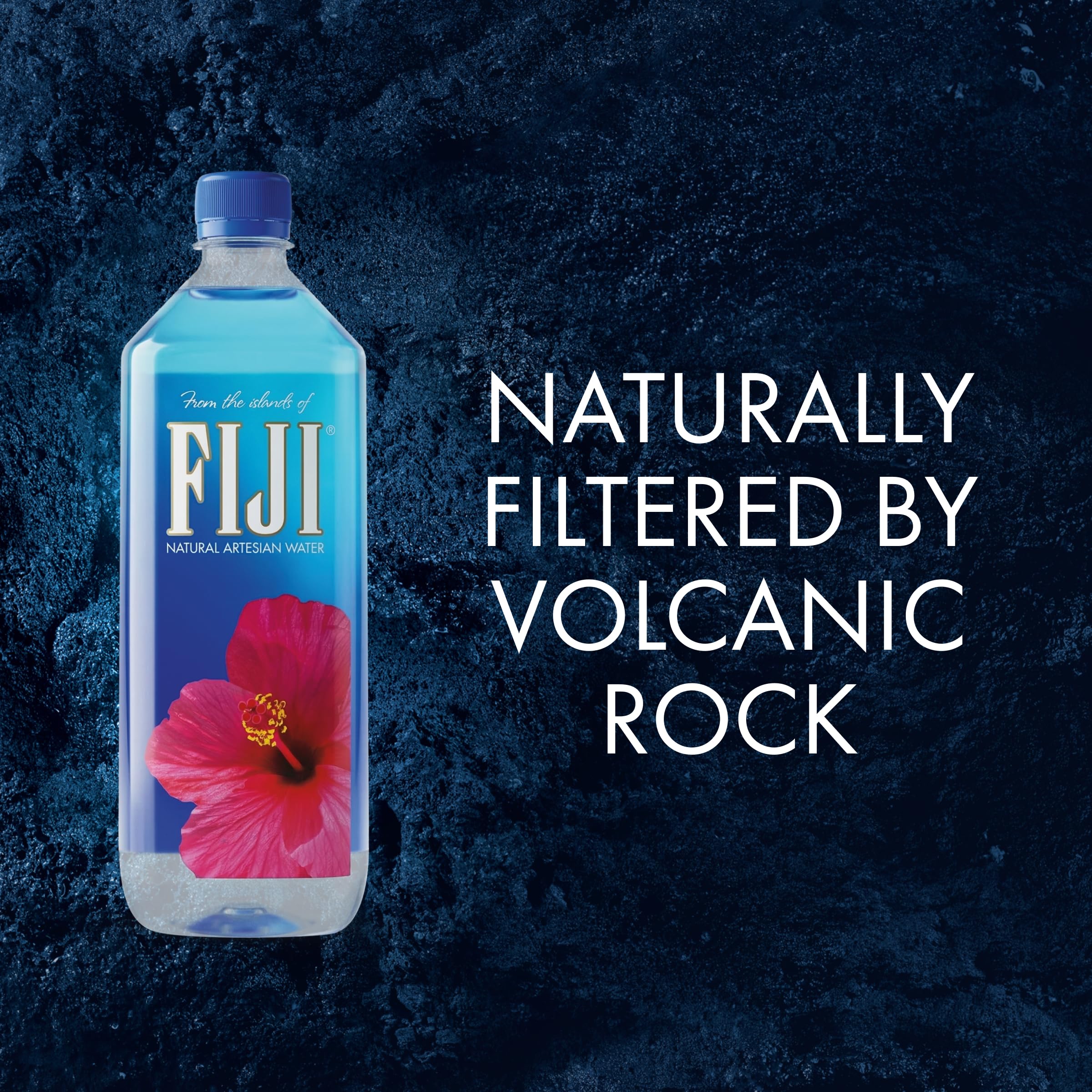 FIJI Natural Artesian Water, 33-Ounce Bottles (Pack of 12)